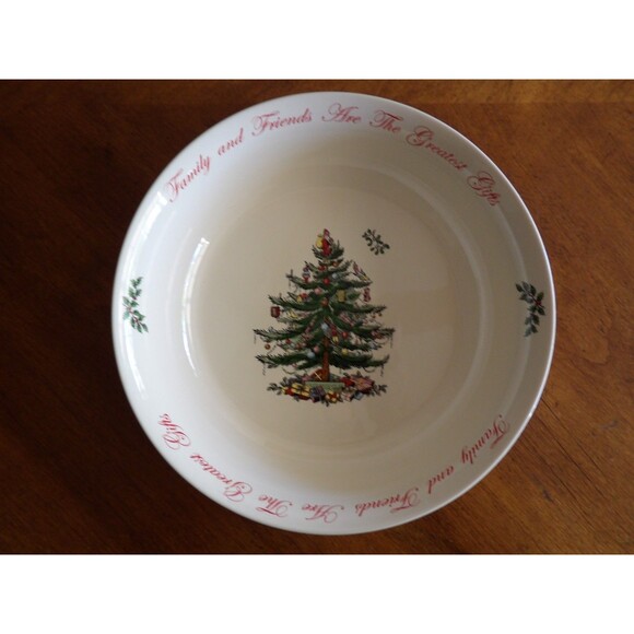 Spode Large 10" Round Christmas Tree Annual Serving Bowl 2014 Friends & Family - Picture 6 of 16